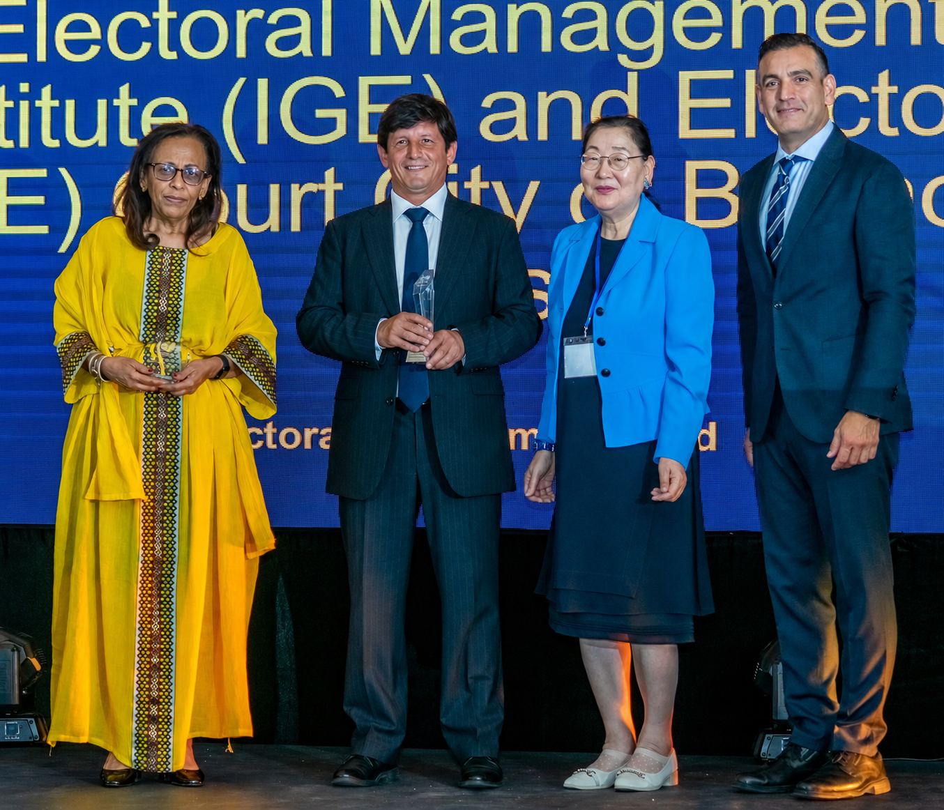 El IGE fue distinguido en los International Electoral Awards 2025