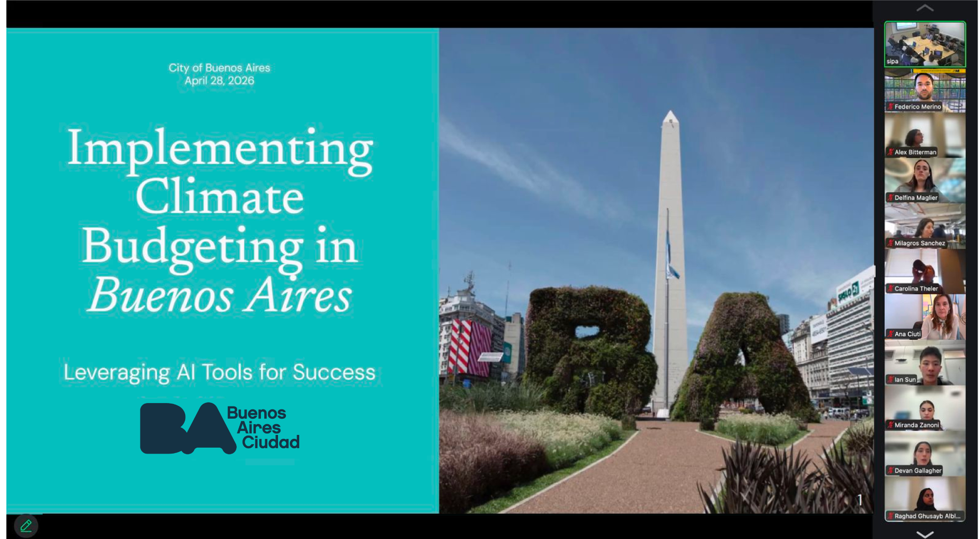 Estudiantes de Columbia University presentaron su Capstone Project al Gobierno de la Ciudad de Buenos Aires