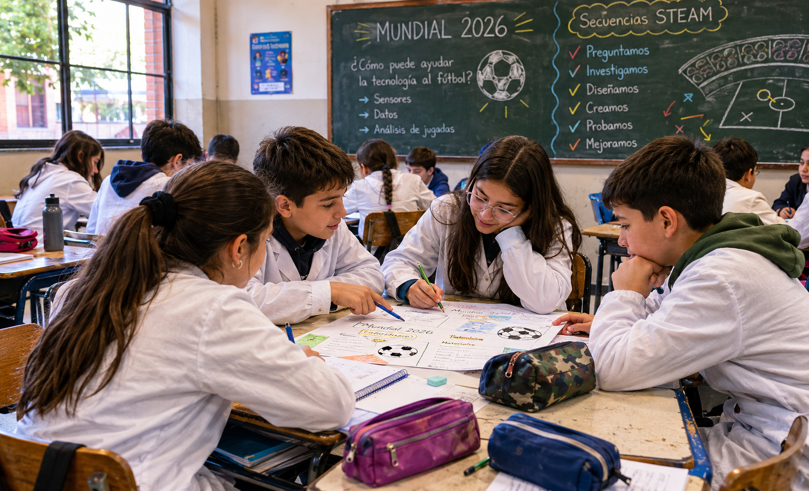 El Ministerio de Educación lanzó materiales didácticos para trabajar el Mundial de Fútbol 2026 en el aula