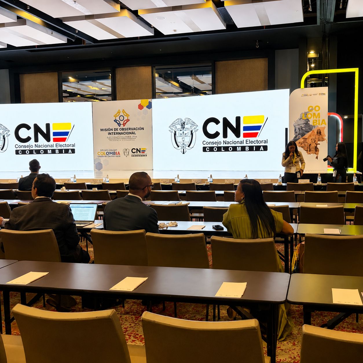 El IGE participó de la Misión de Observación Internacional de las elecciones presidenciales de Colombia