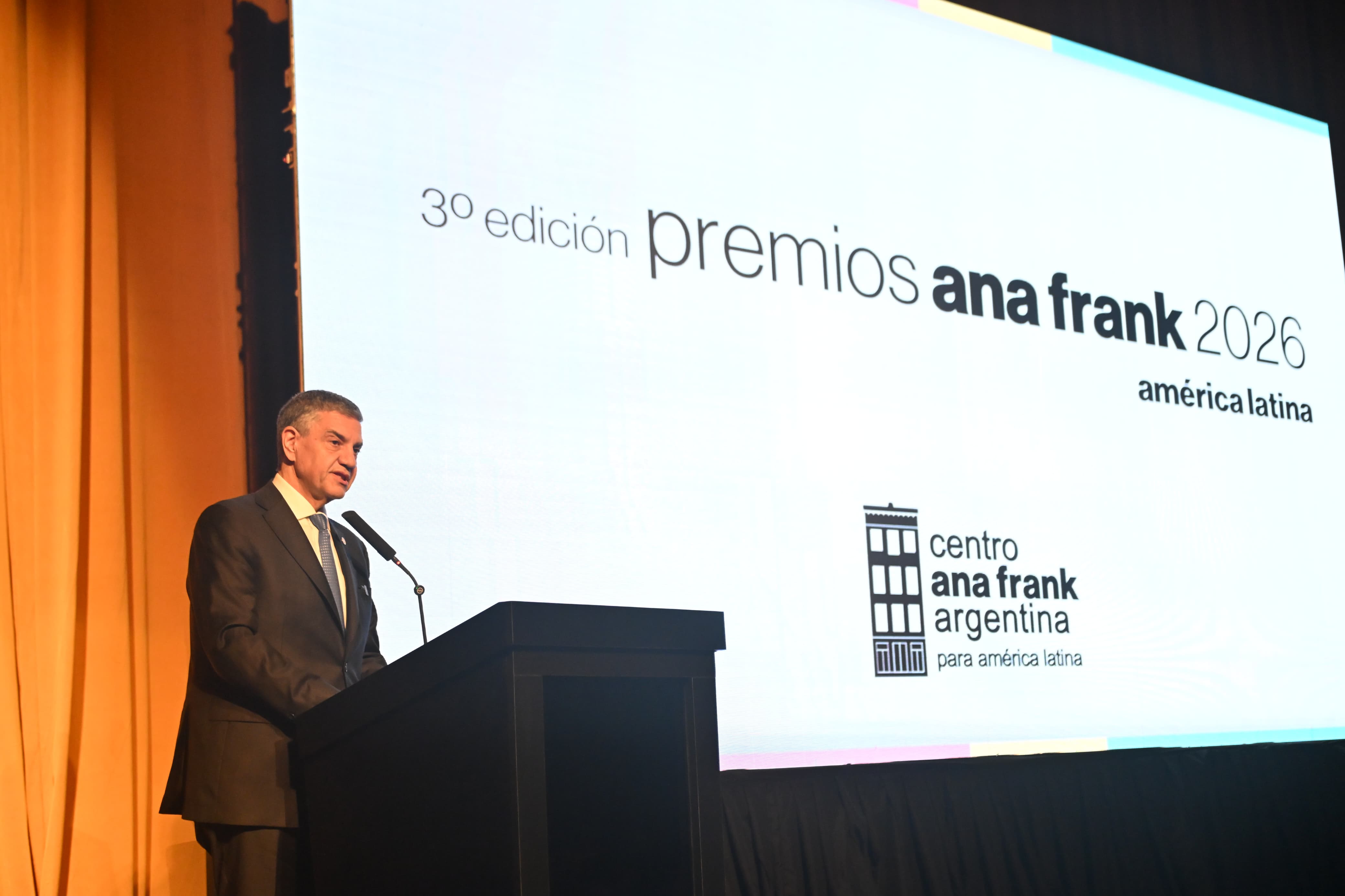 Jorge Macri, en los Premios Ana Frank: “No hay futuro posible sin orden y sin justicia"