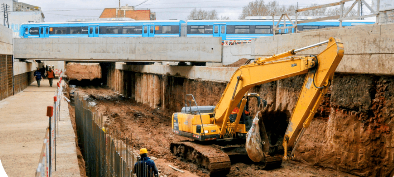 Siguen las obras del Paso Bajo Nivel Irigoyen