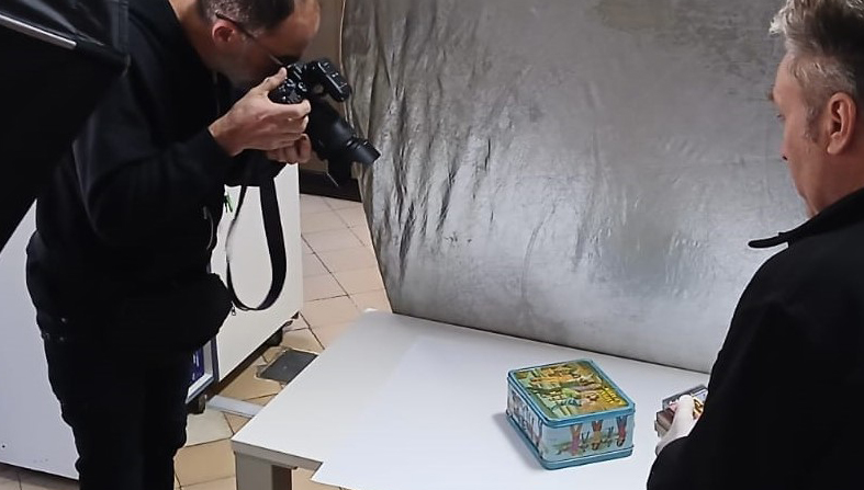 Sesión de fotos en el museo