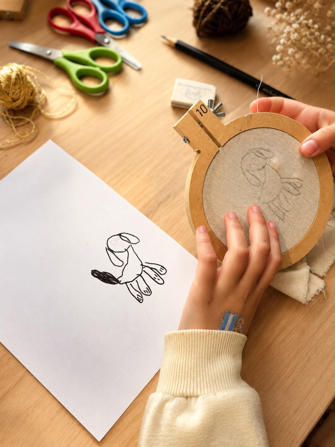 Taller de bordado en el Museo Saavedra