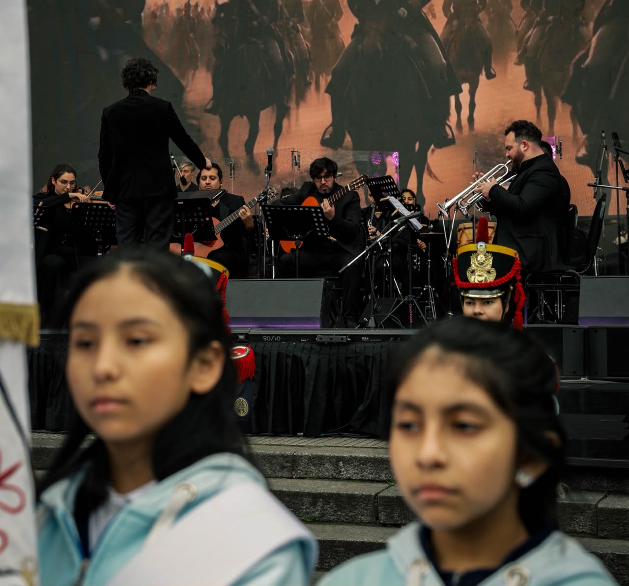 Cinco directivos y estudiantes de la Ciudad fueron reconocidos en el acto por el Paso a la Inmortalidad del General San Martín
