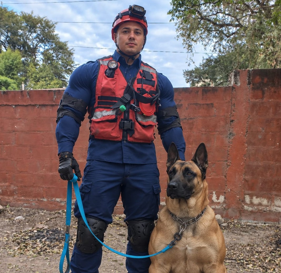 Los Bomberos de la Ciudad participaron de una evaluación cinotécnica en Santiago del Estero