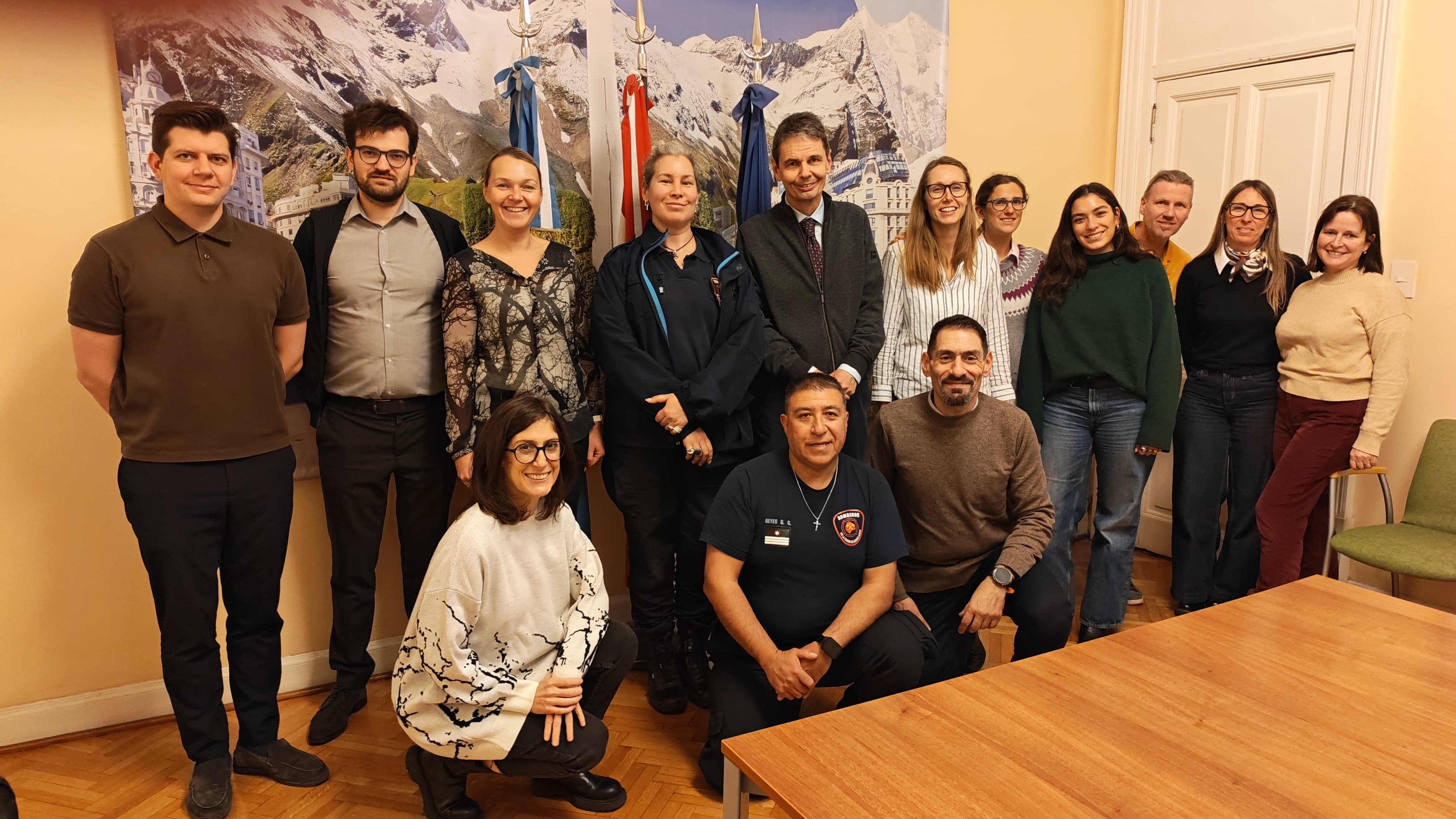 Los Bomberos de la Ciudad capacitaron al personal de la Embajada de Austria