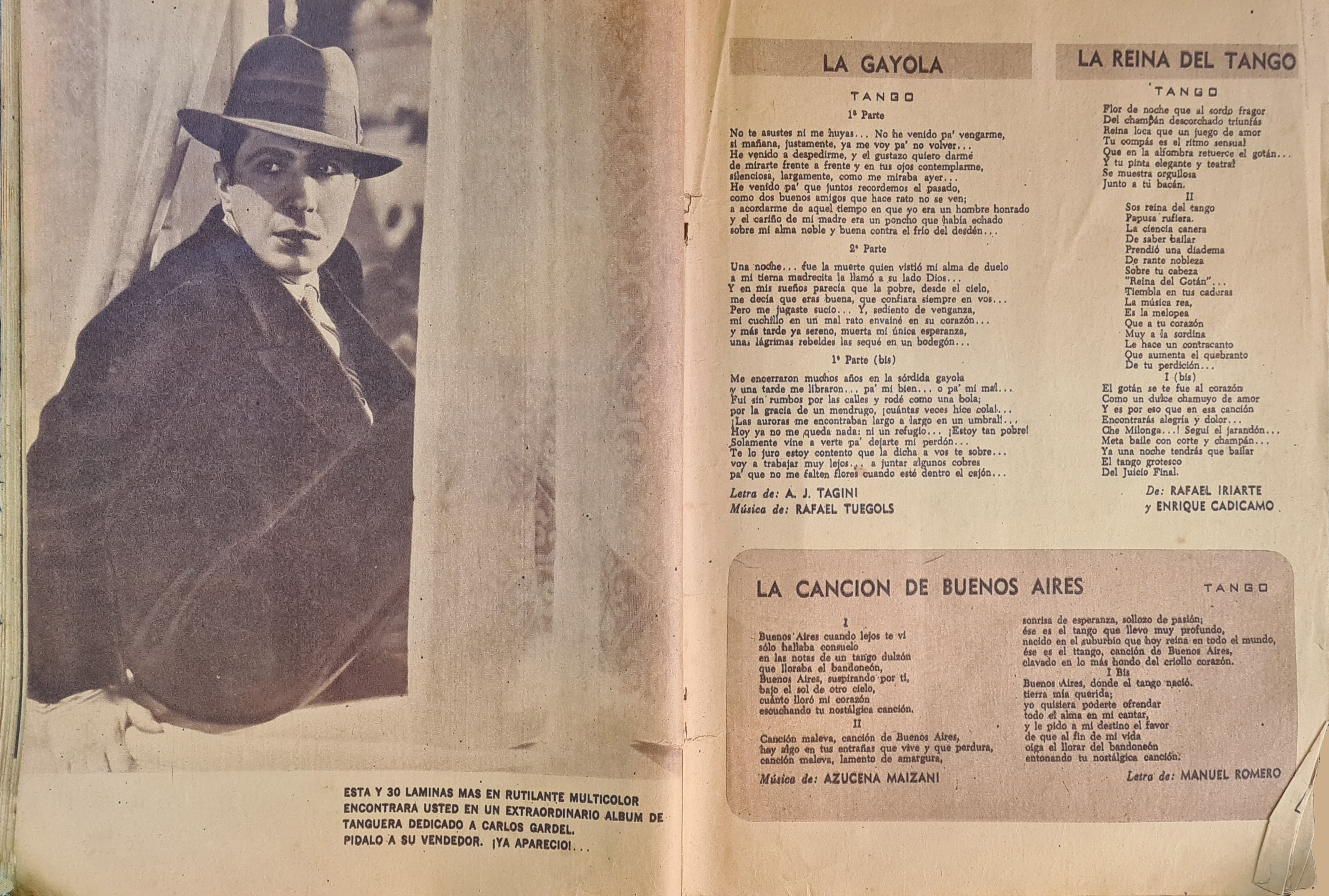 Carlos Gardel en las publicaciones de su tiempo