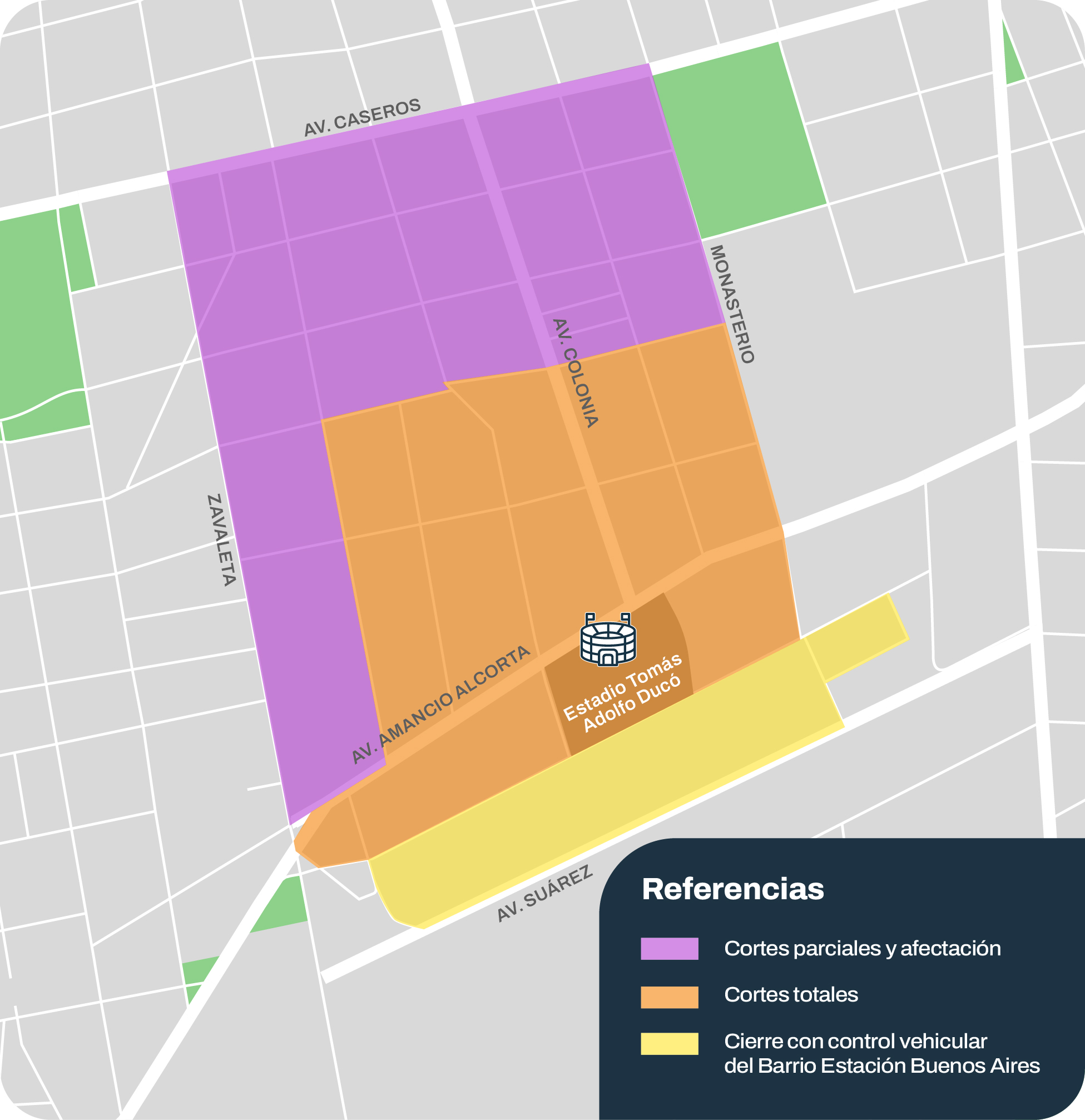 Corte por evento en Huracán los días 20 y 21 de octubre