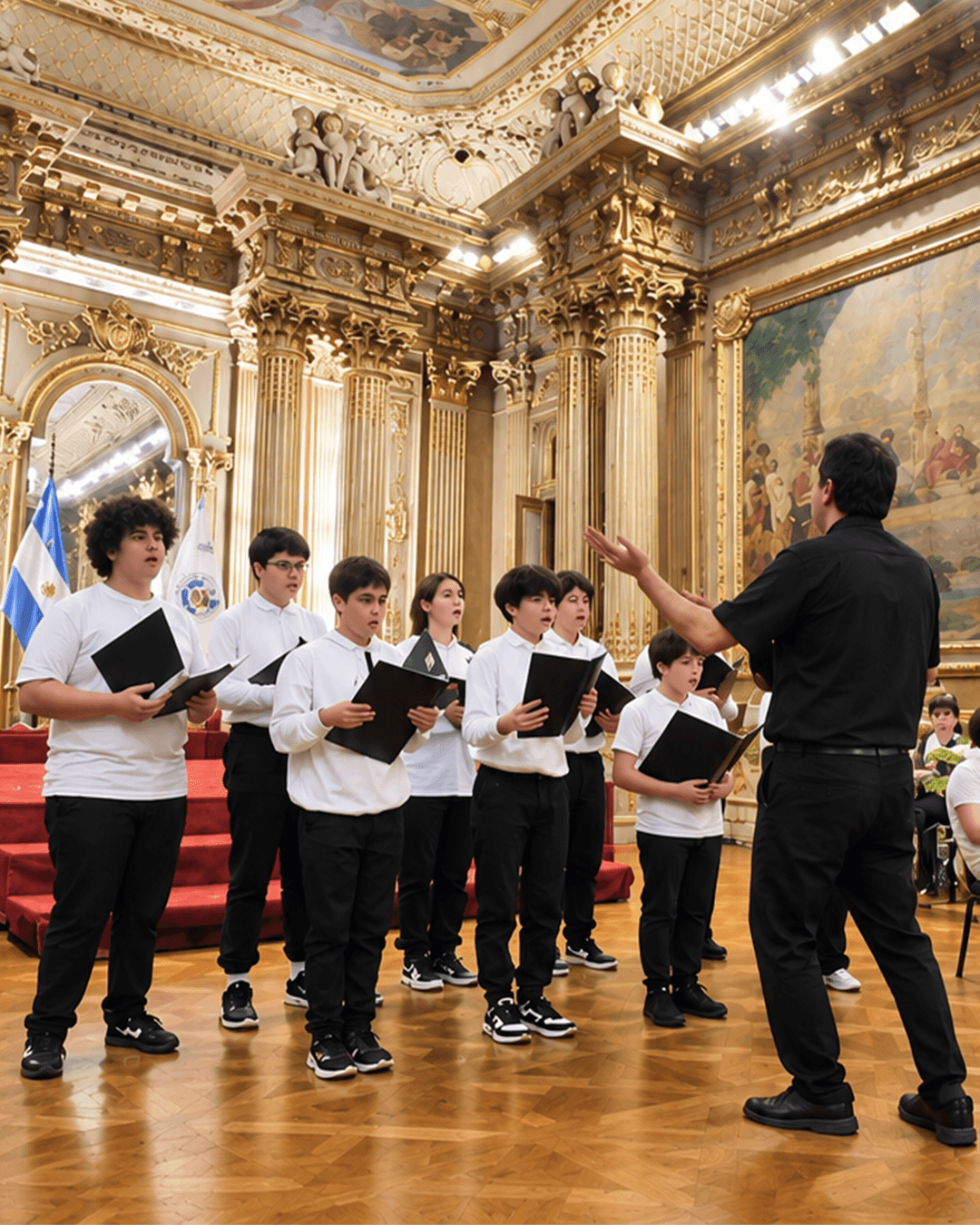 Sala de Ensayo con la Escuela de Música N° 02 en el Museo Saavedra