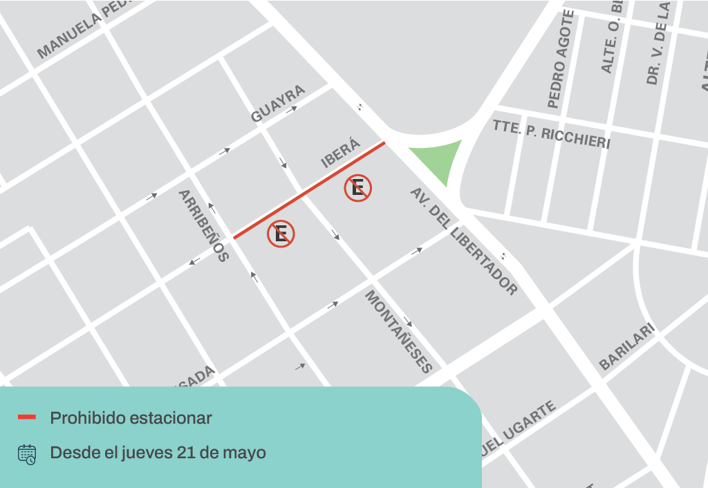 Prohibicin de estacionamiento