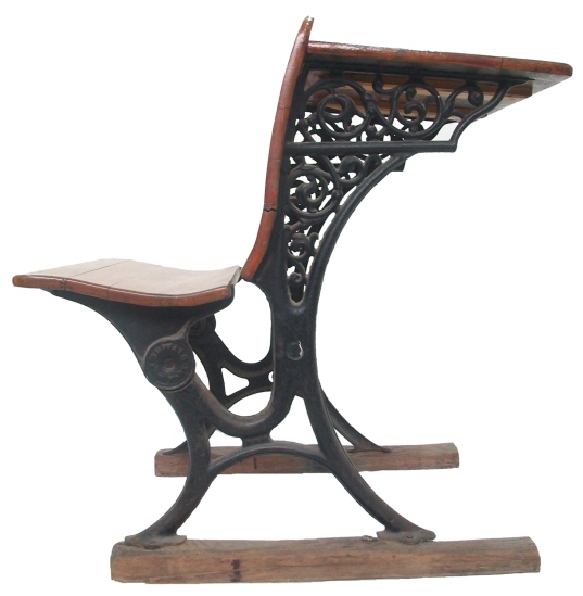 Pupitre individual Nº 1. American Seating Company, New York. Importado por Estrada y Cía