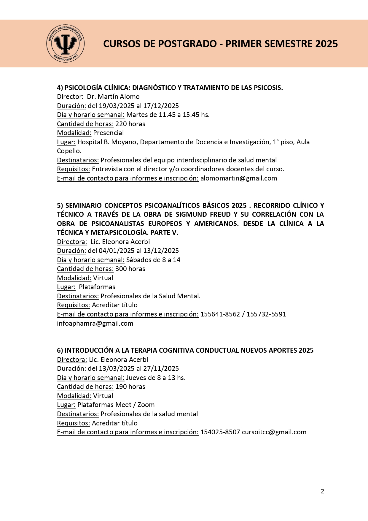 Primer semestre 2025-2