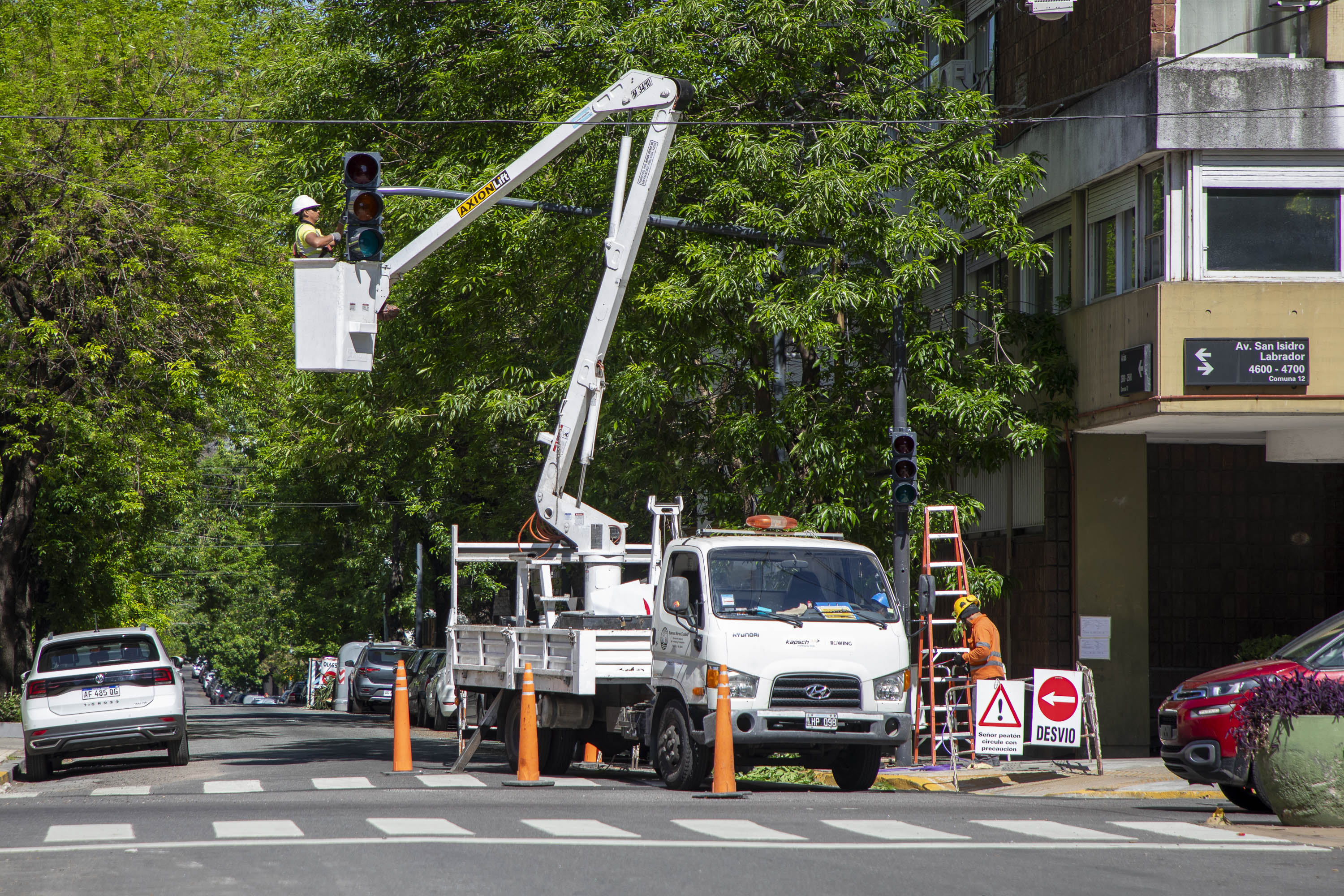 instalación de semáforos