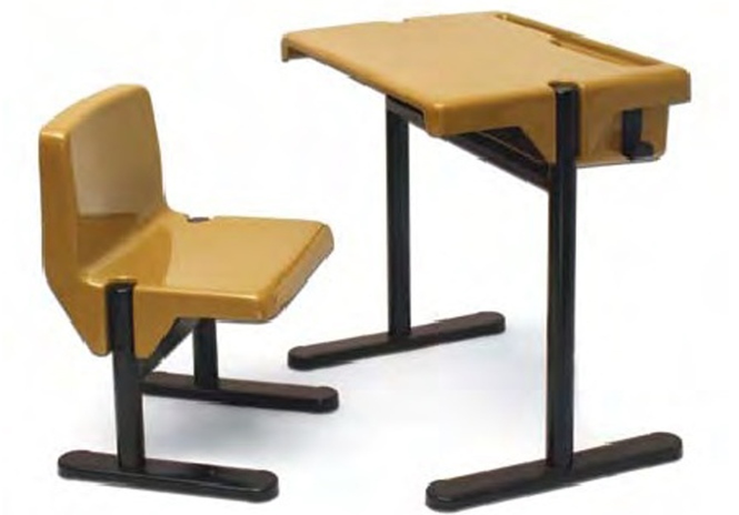 Pupitre individual. Diseño Arquitecto Blanco. Argentina