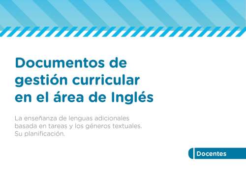 Documentos de gestión curricular en el área de Inglés