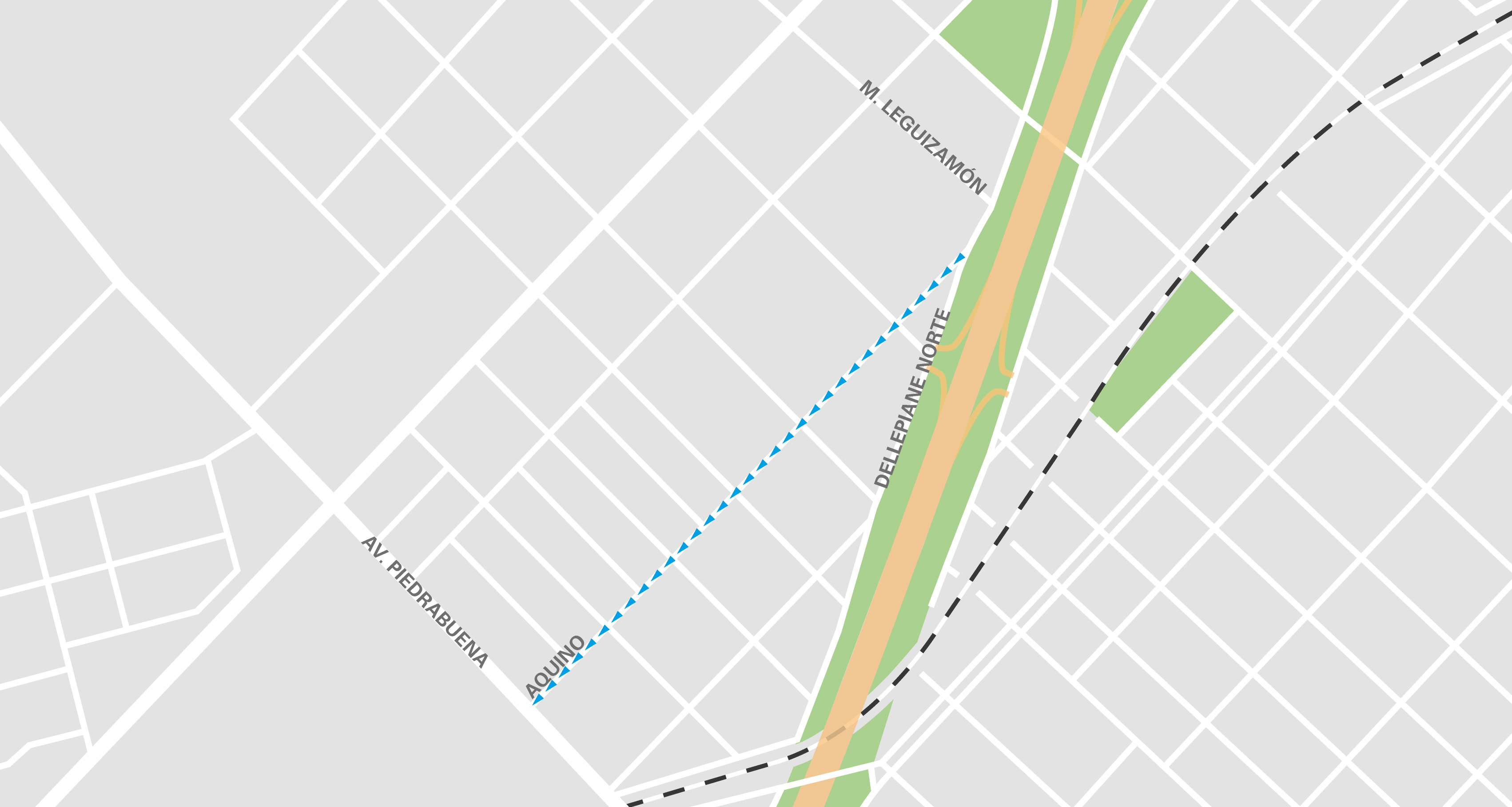 Cambio de sentido en calle aquino