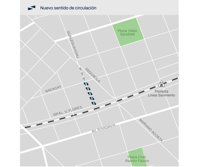 Cambio de sentido Gualeguaychú - 7/11