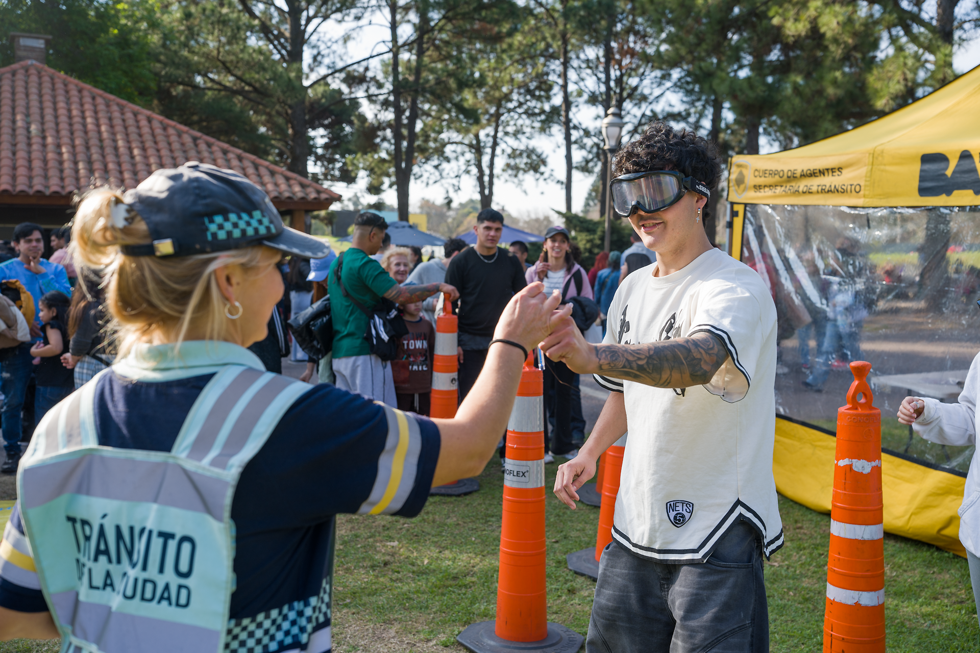 stand agentes de tránsito
