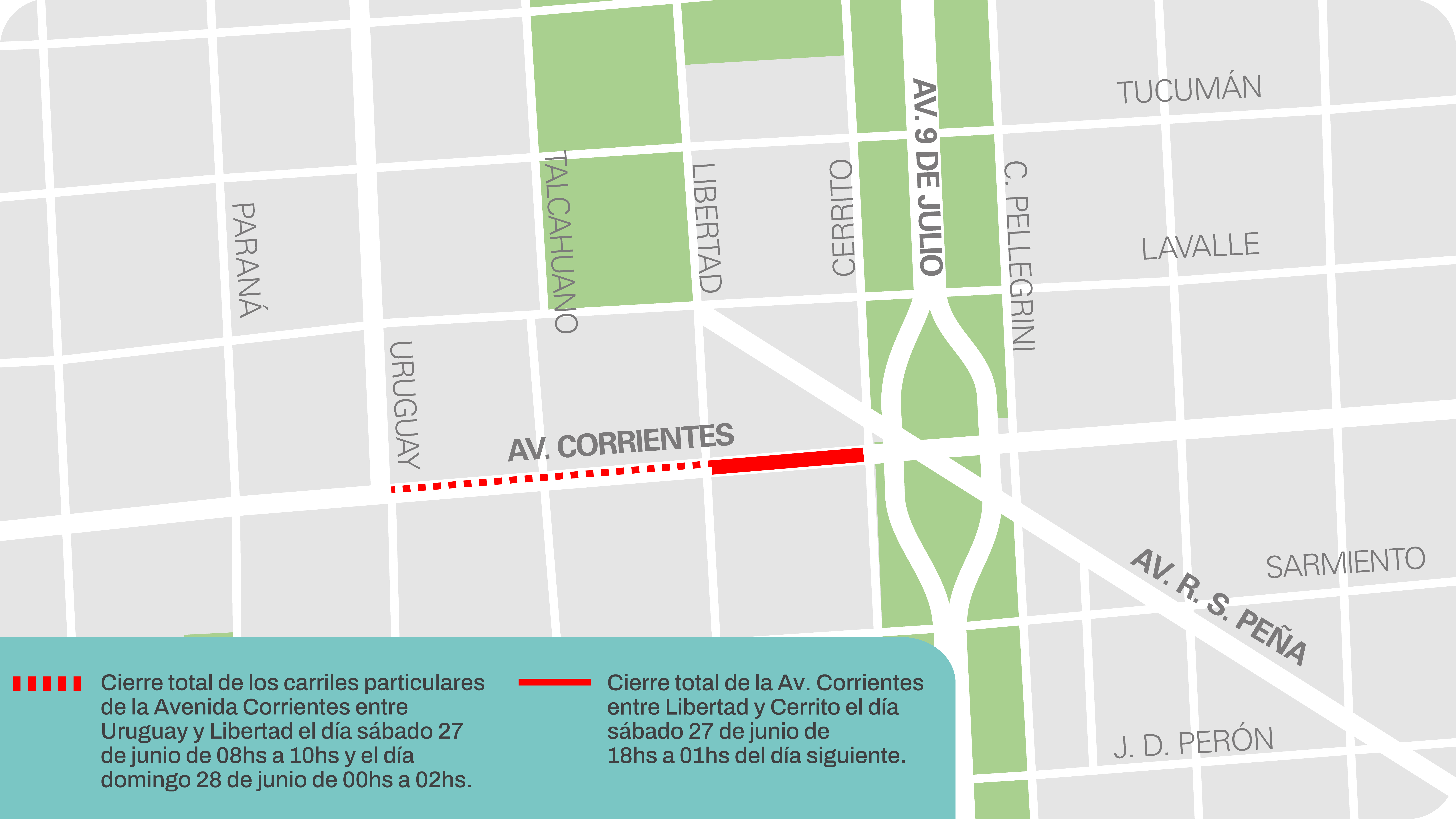 cortes por evento