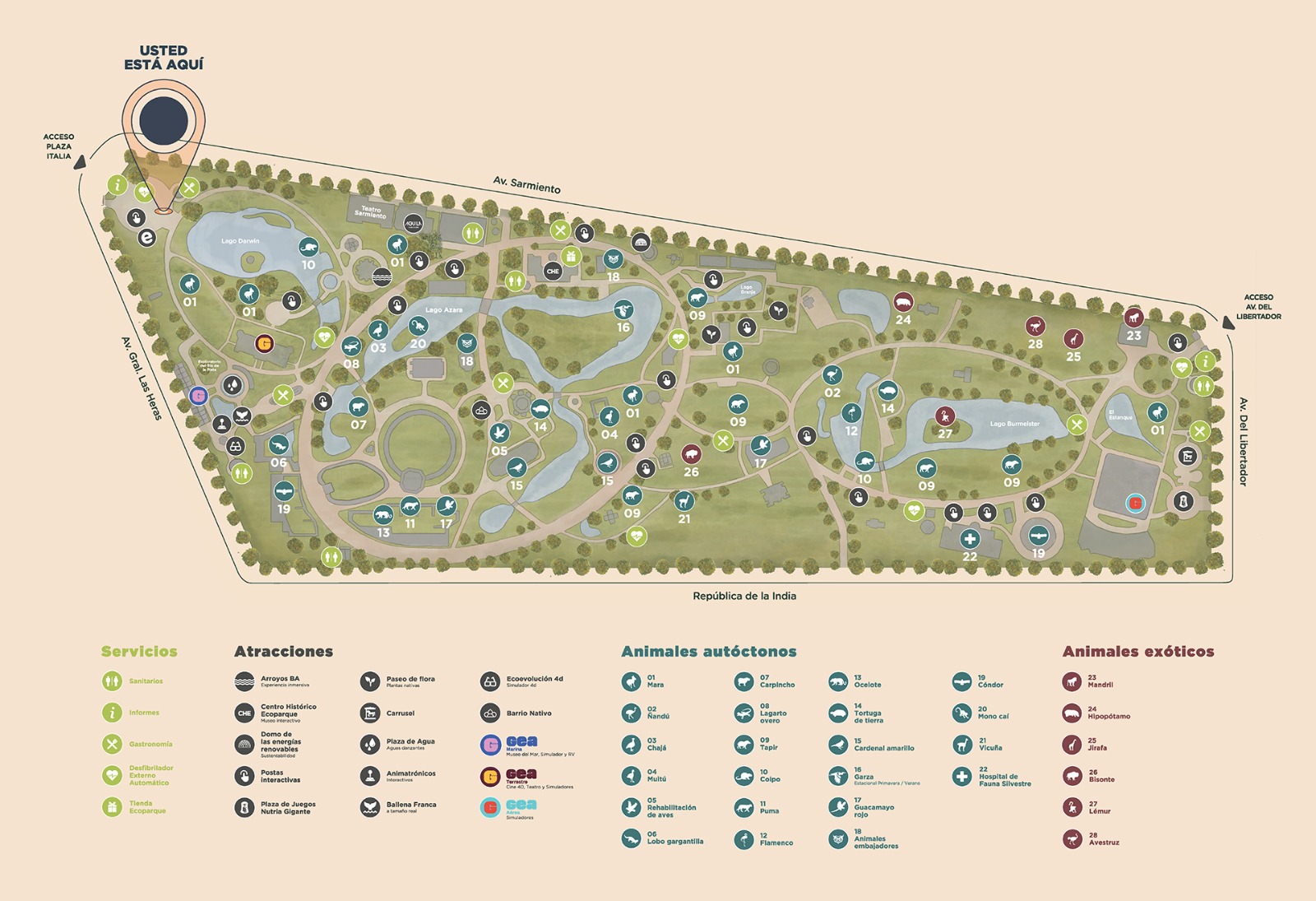 Mapa Ecoparque 