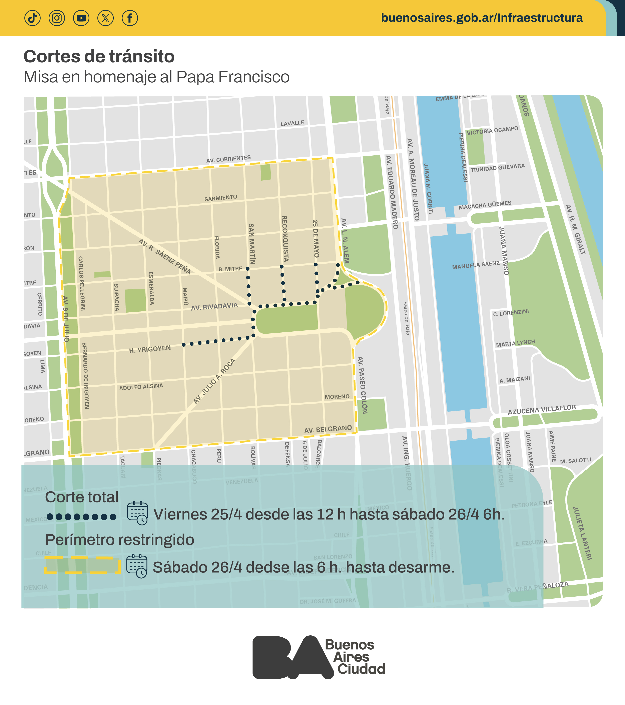 mapa cortes misa papa