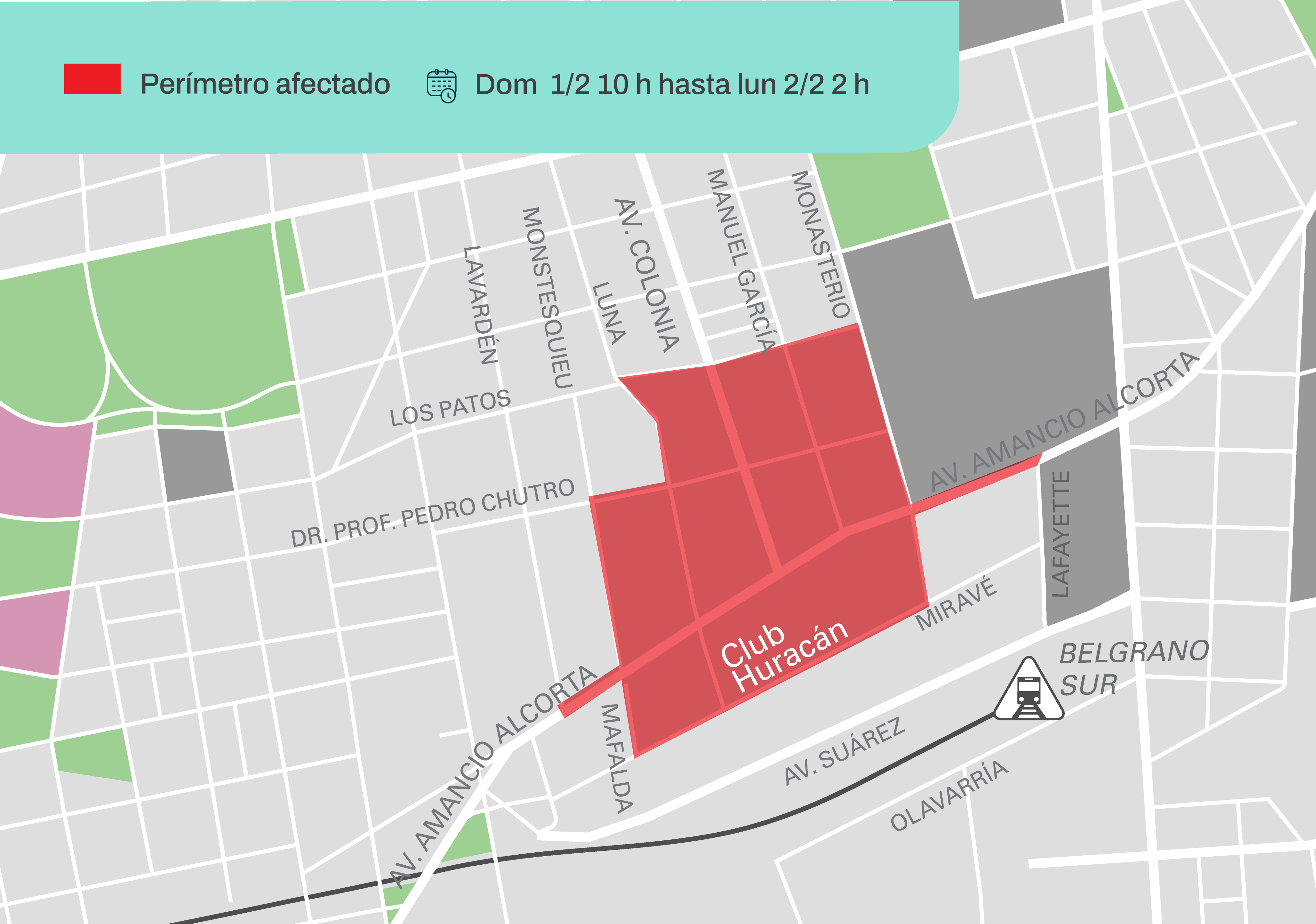 Mapa corte por evento Huracán