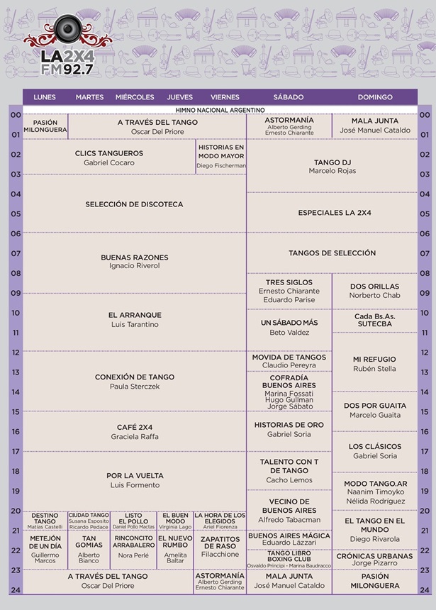 Programación FM 92.7