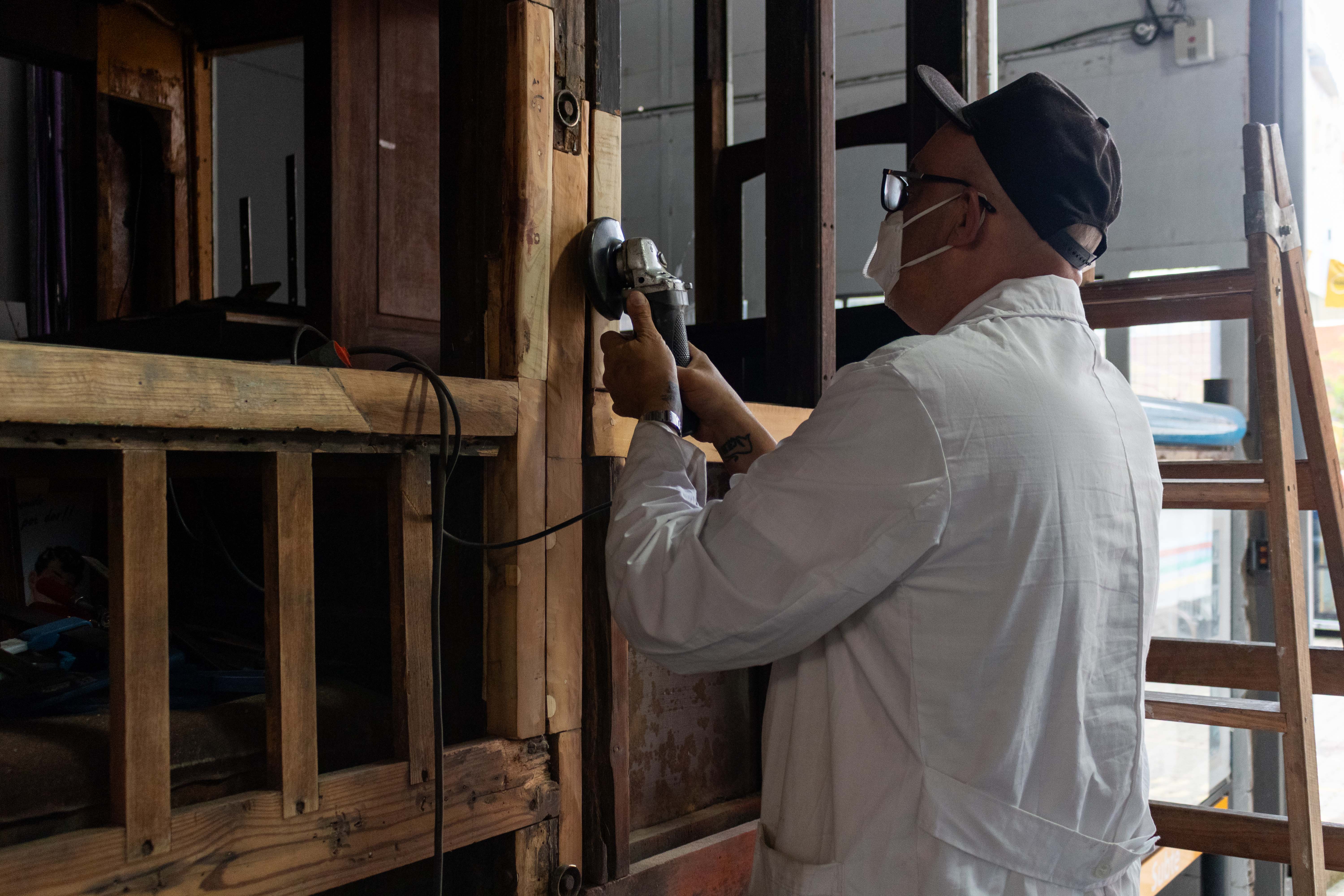 Restauración del coche histórico Preston