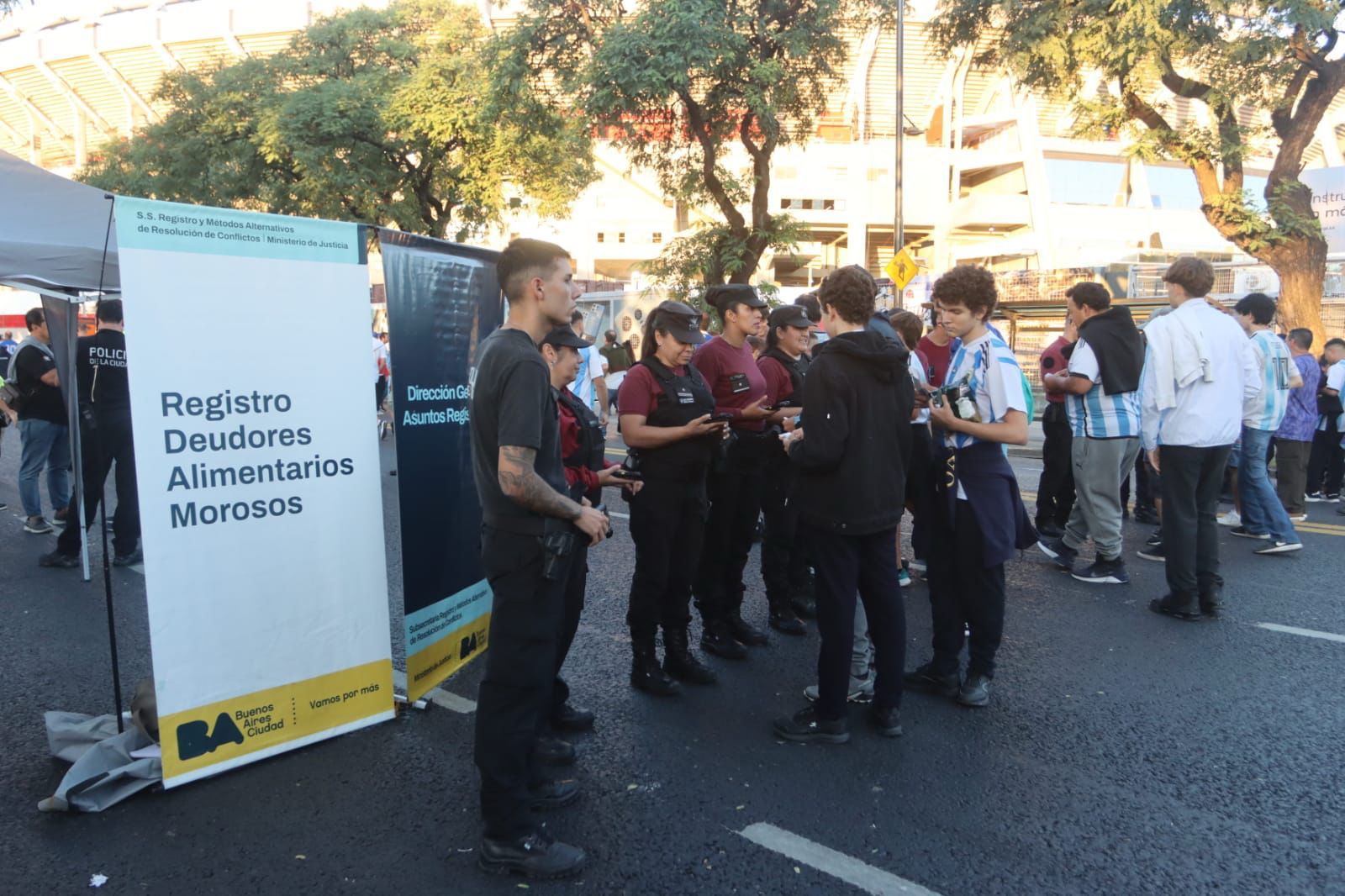 Operativo de la Policía de la Ciudad en Argentina-Brasil