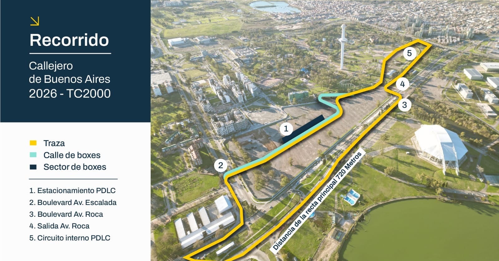 Así será el circuito callejero en el Sur de la Ciudad. Foto: GCBA.