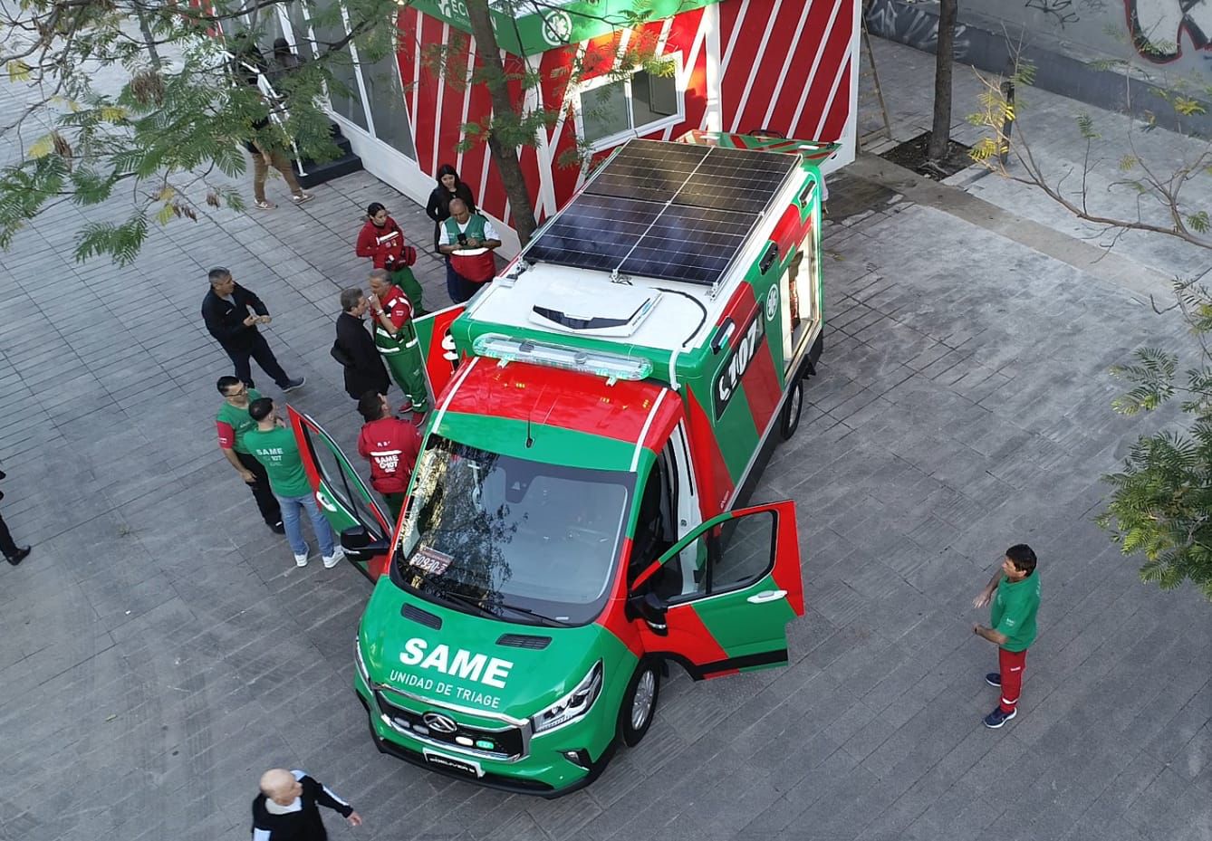 El SAME abrió una base operativa en Once y sumó un centro de comando ...