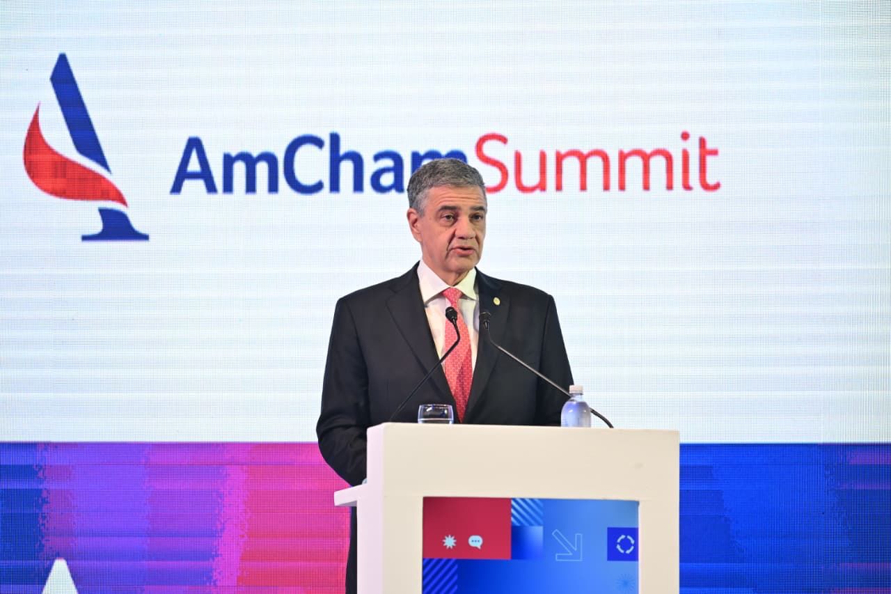 El Jefe de Gobierno, Jorge Macri, abrió esta mañana el encuentro AmCham Summit 2026