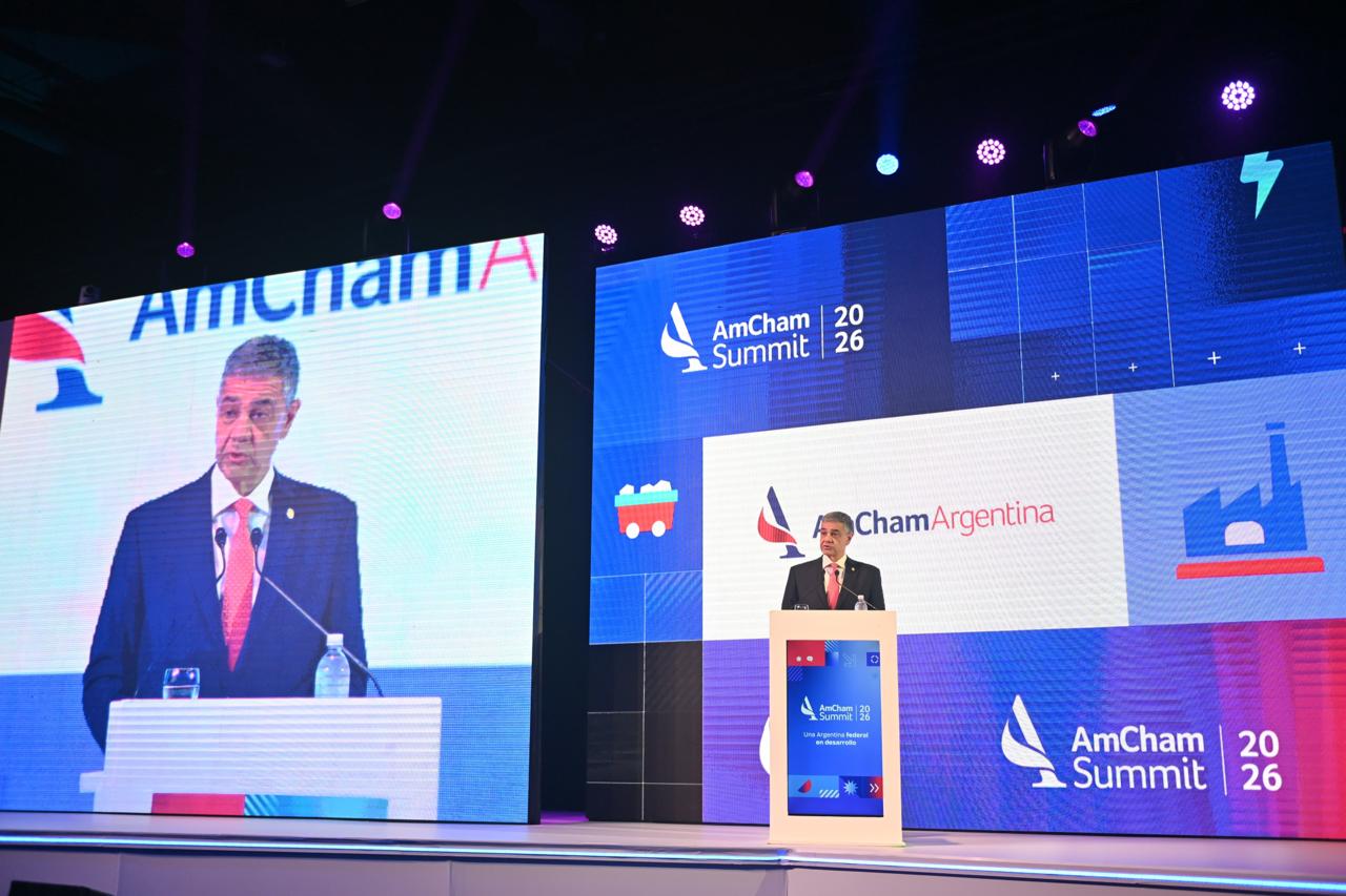 El Jefe de Gobierno, Jorge Macri, abrió esta mañana el encuentro AmCham Summit 2026