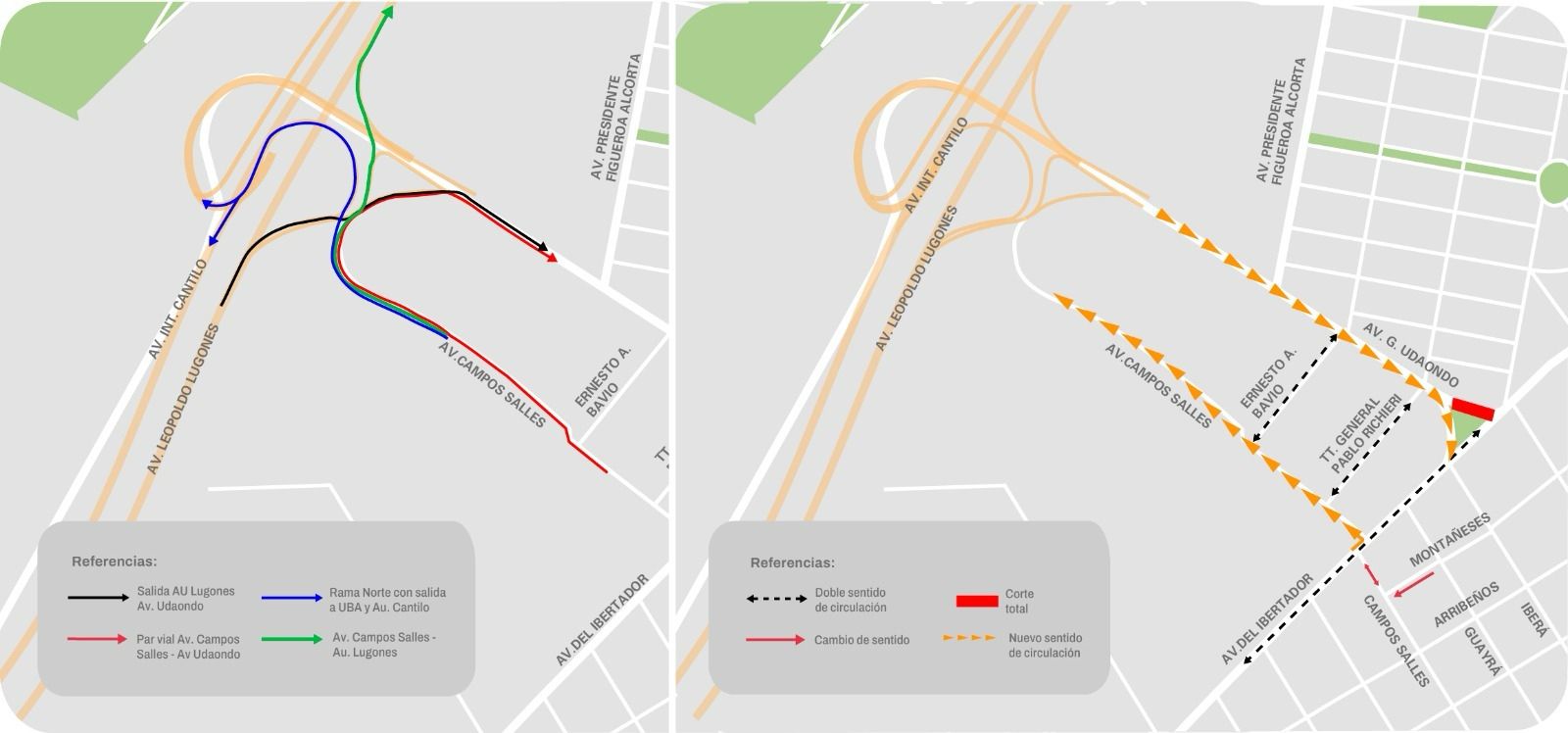 La Ciudad habilitó el nuevo ramal del Puente Labruna y reorganizó el tránsito en Núñez