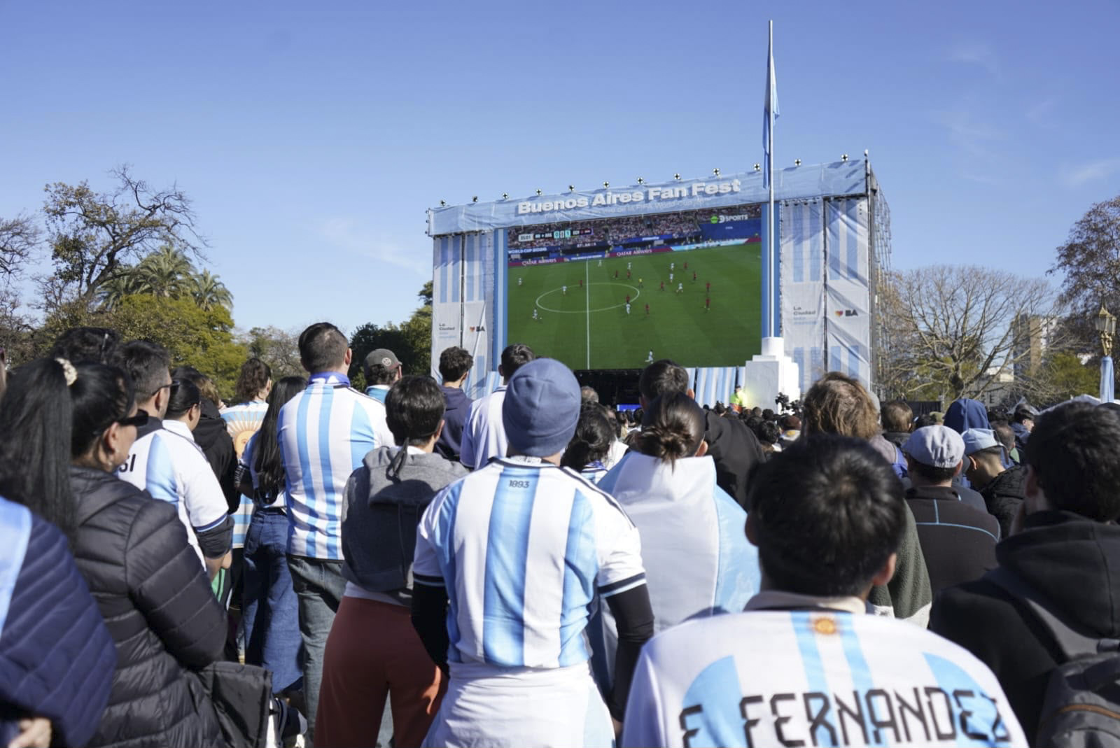 Cómo seguir Argentina vs Inglaterra en los Fan Fest de la Ciudad