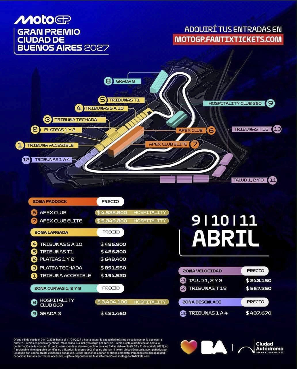 El MotoGP vuelve a Buenos Aires después de 28 años: arrancó la venta de entradas con pases para los tres días