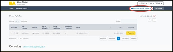 actualizacion de datos