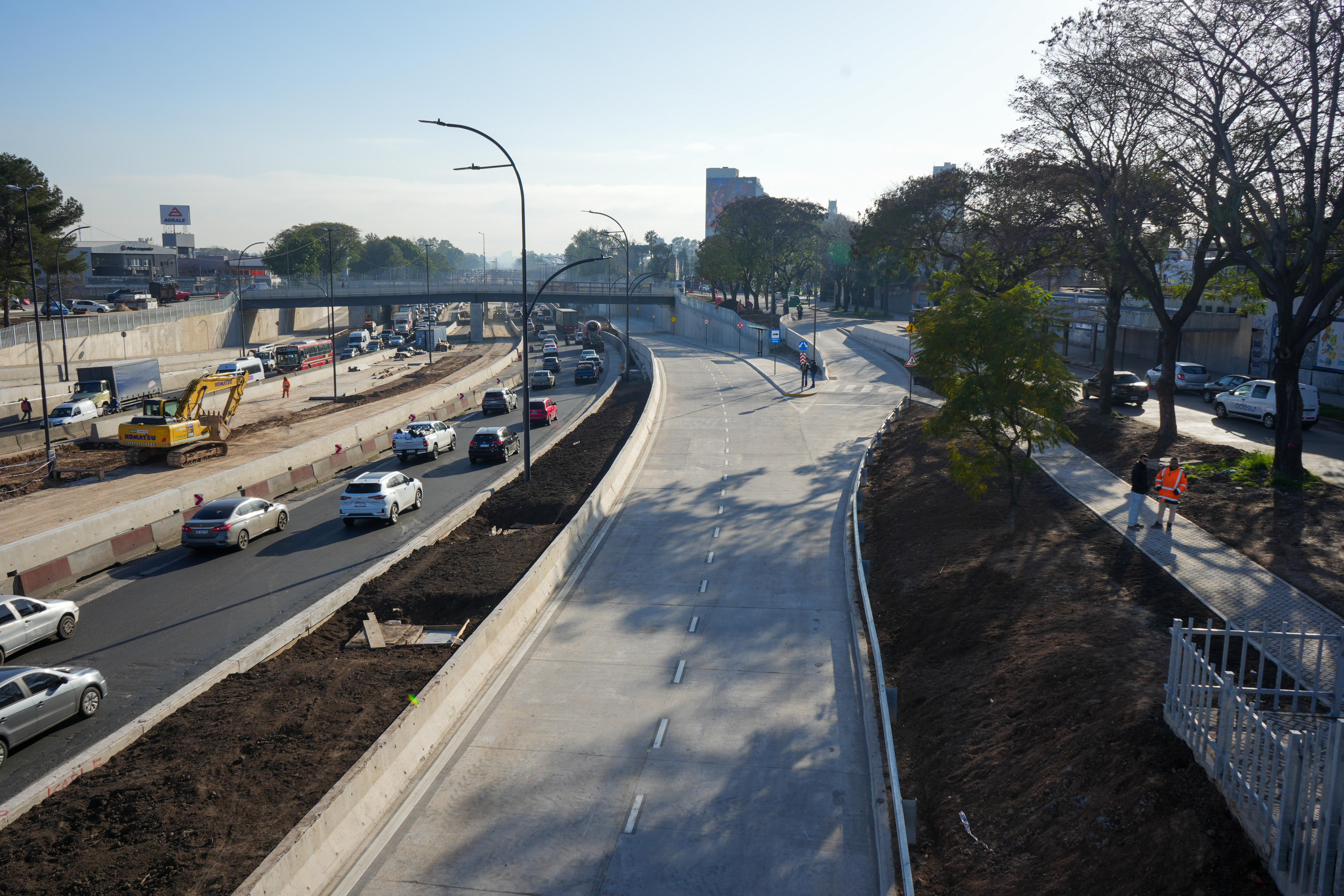La Ciudad ya terminó las dos colectoras de la nueva autopista parque Dellepiane, la obra pública más grande del país