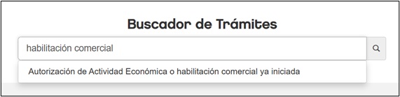 buscador de trámites
