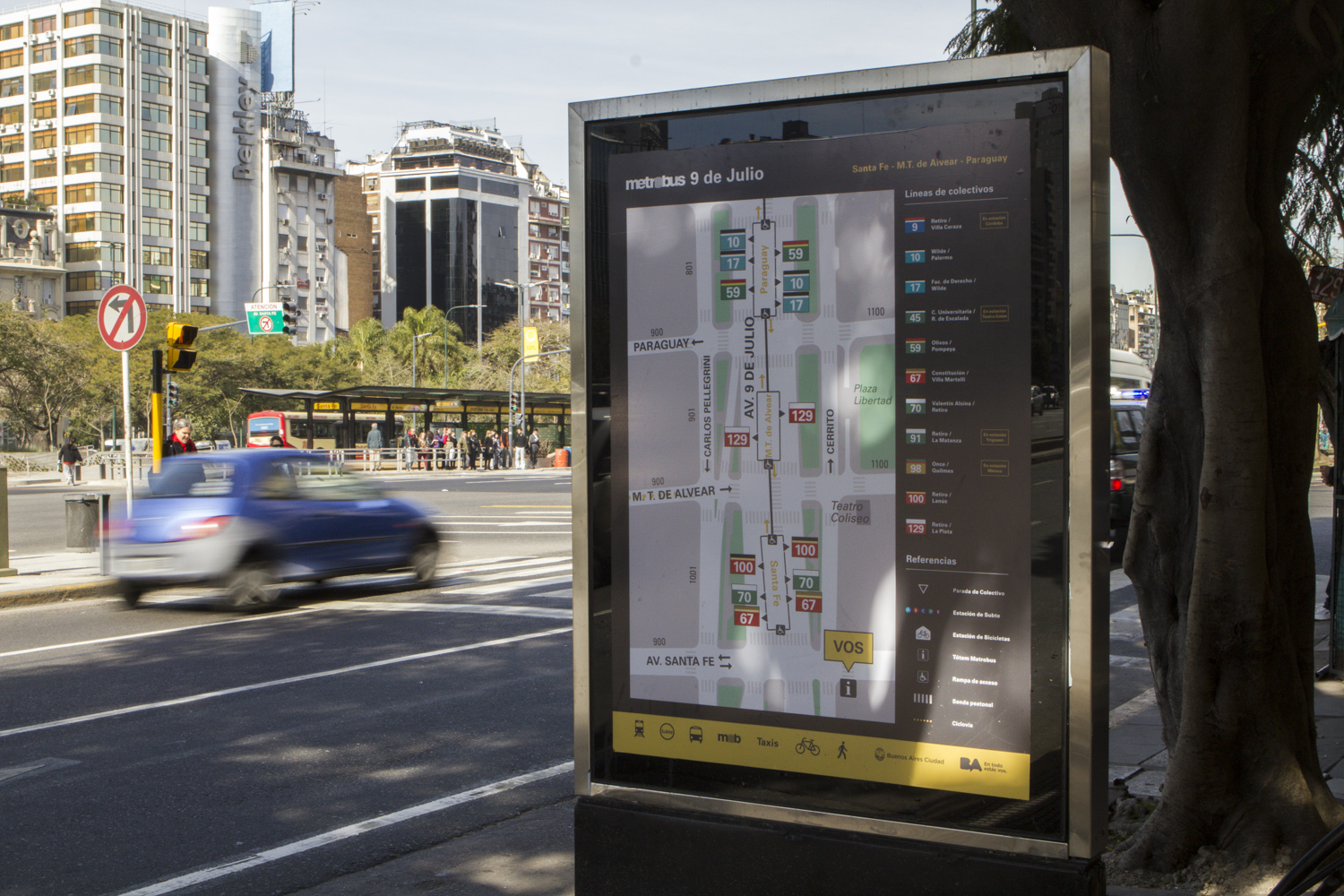 cartelería ciudad legible mapas