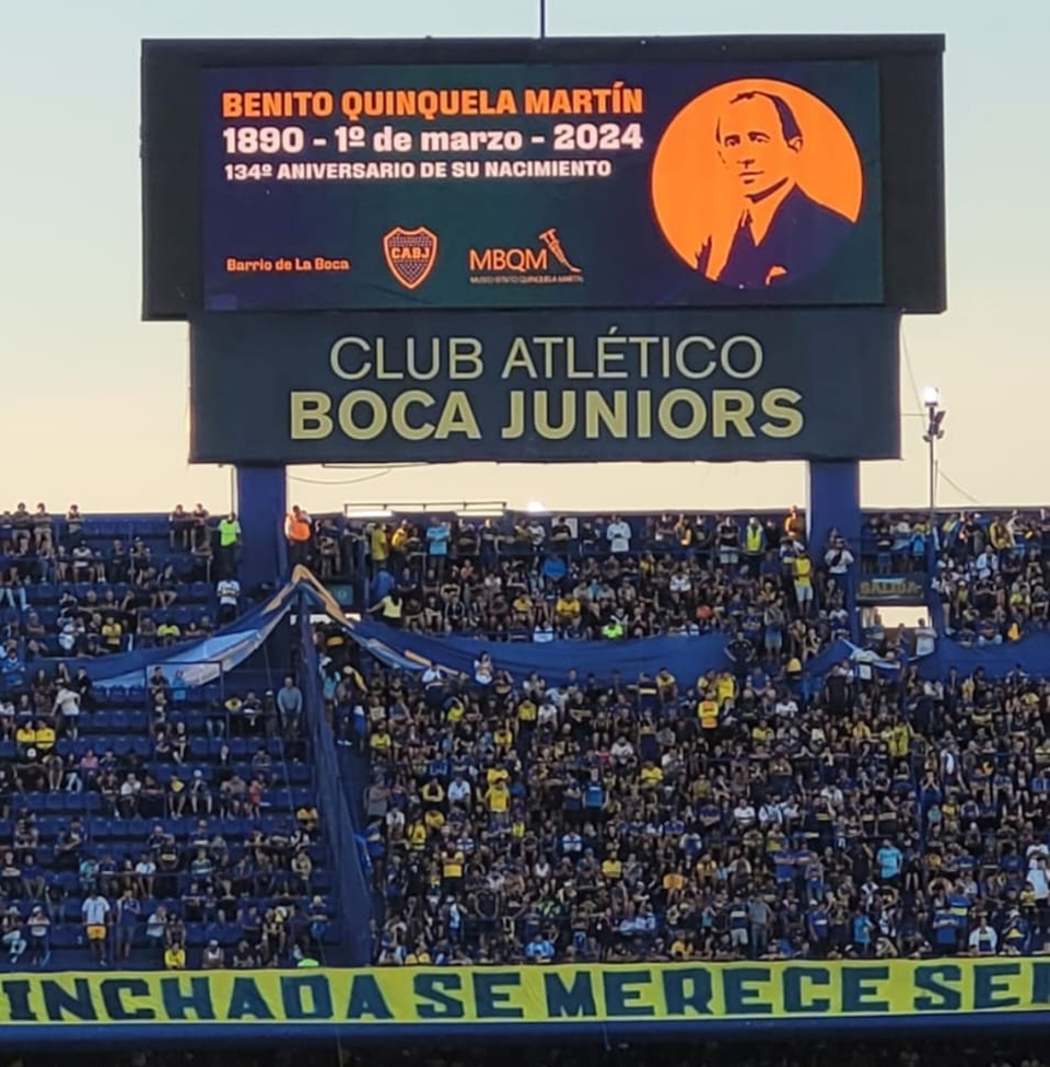 Quinquela en la bombonera