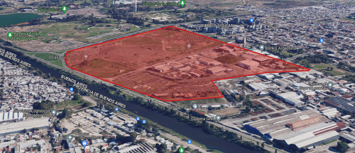 Área de influencia de empresas de transportes expresos en entorno CTC.