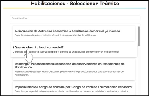 ingreso de una consulta