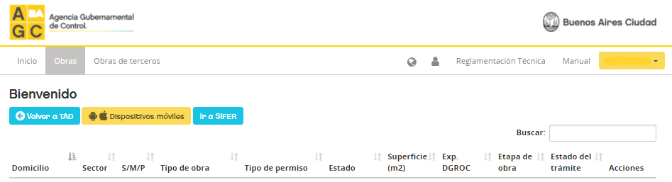 imagen del sistema sifer obras