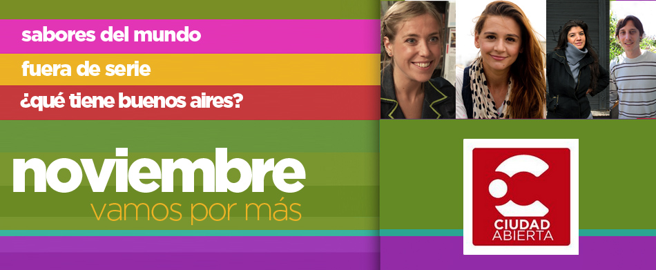 ¡En noviembre con Ciudad Abierta vamos por más! 