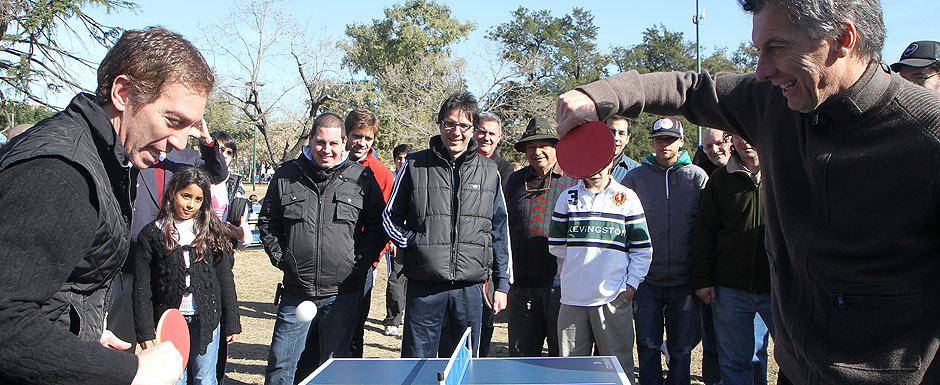 Ping pong en Parque Saavedra
