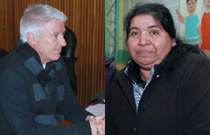 Carlos Ares con Margarita Barrientos