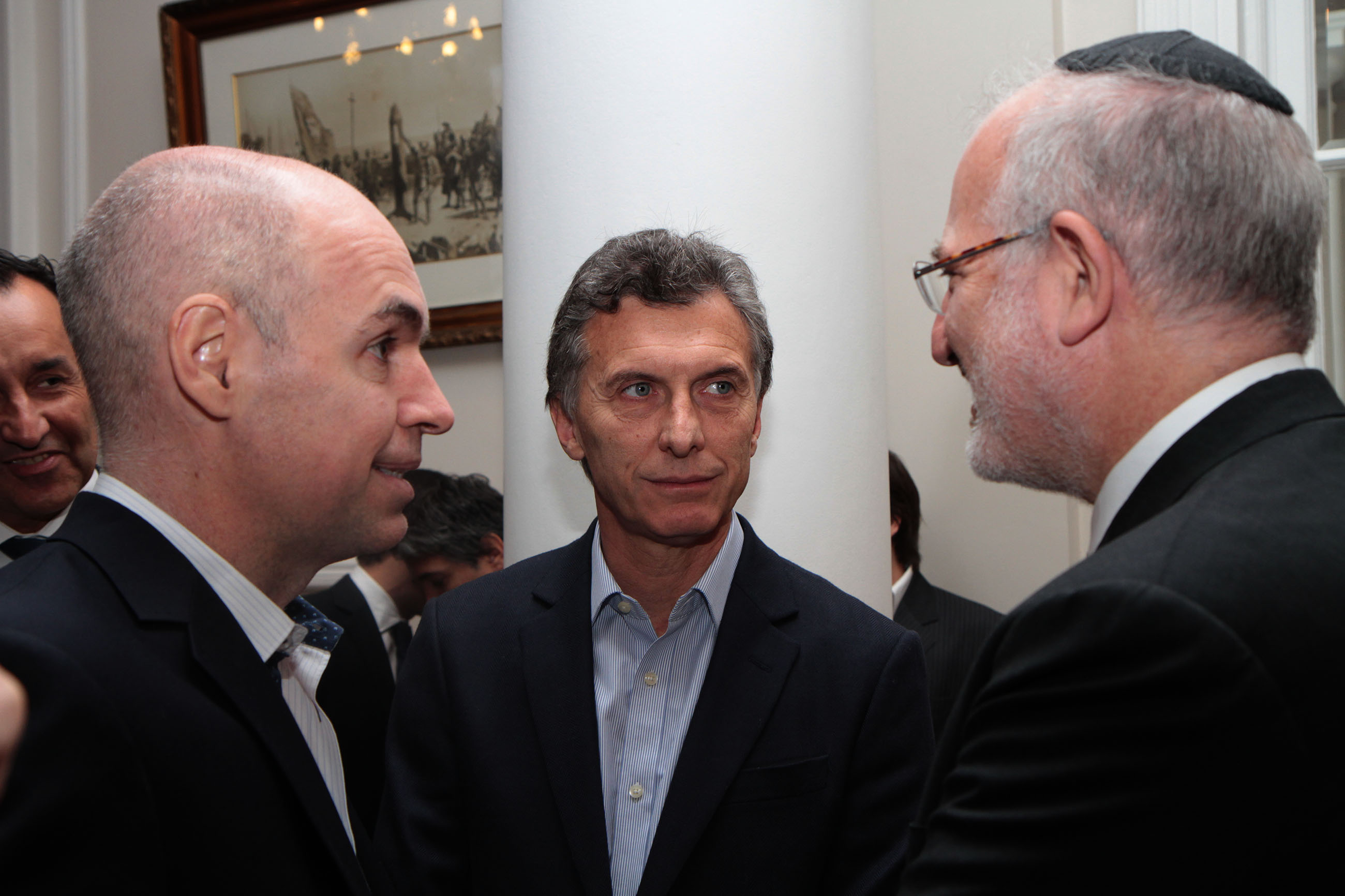 Macri compartió un brindis por el Rosh Hashaná con autoridades de la comunidad judía