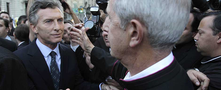 Macri asistió a la asunción de Poli al frente del Arzobispado de Buenos Aires